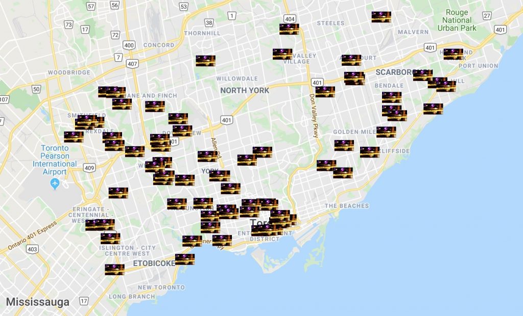 Toronto Murders & Pedestrian Deaths in 2019